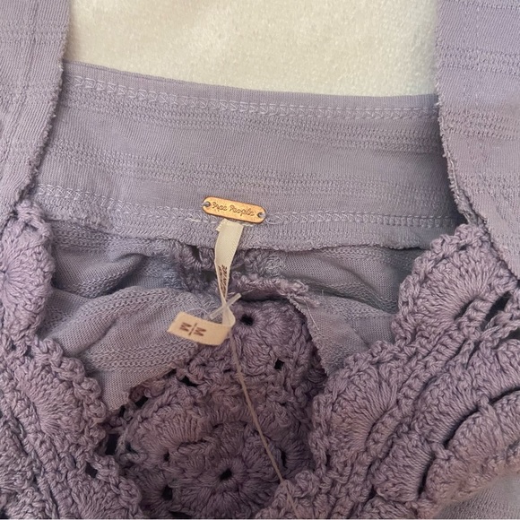 New! Free People Sweet Nothing Crop Tank frosted lilac Medium 1125 - Picture 5 of 8